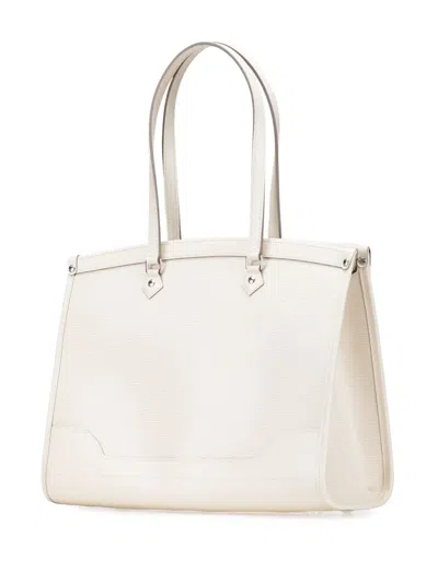 Pre-owned Louis Vuitton 2007 Epi Madeleine Gm Shoulder Bag In White