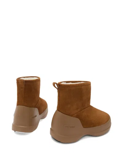 Moon Boot Mezzaluna Rain Boots In Brown