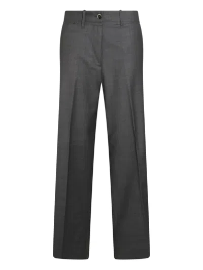 Nine In The Morning Button-fastening Trousers In Gray