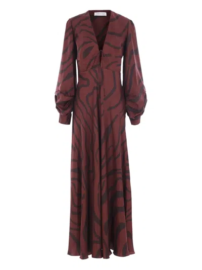 Raquel Diniz Valerie Long Dress In Brown