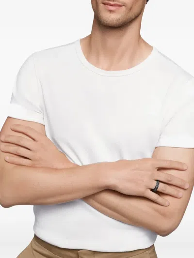 David Yurman Titanium Black Diamond Ring In Black