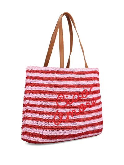 Giada Benincasa Ciao Amore Tote Bag In Pink