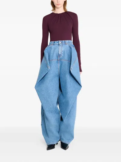 Viktor & Rolf Couture Square Jeans In Multi