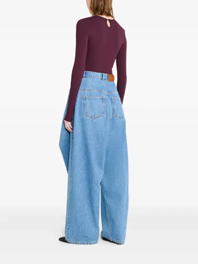 Viktor & Rolf Couture Square Jeans In Multi