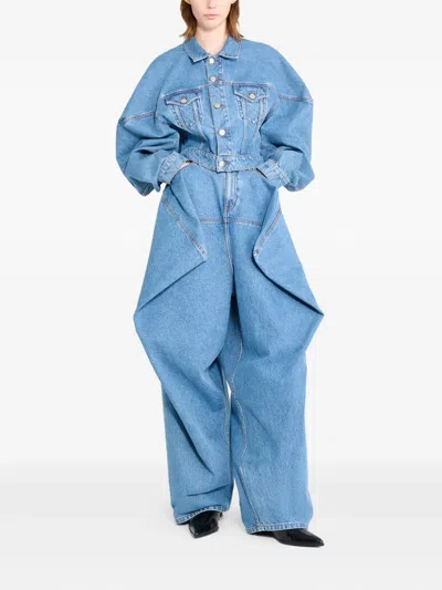 Viktor & Rolf Cropped Denim Jacket In Multi