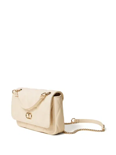 Twinset Audrey Quilted Chain Shoulder Bag In Neutral