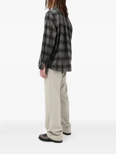 Our Legacy Mens Above Oakland Low Twist Check Shirt In Black