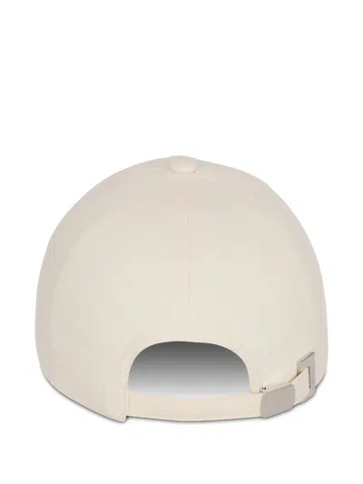 Balmain Embroidered-logo Baseball Cap In Neutral