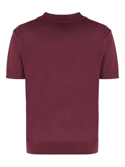 Calvin Klein Cotton Blend T-shirt In Red
