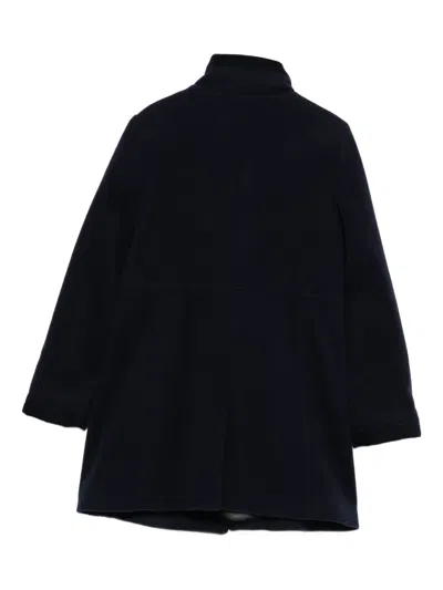 Fay Toggle-fastening Coat In Blue