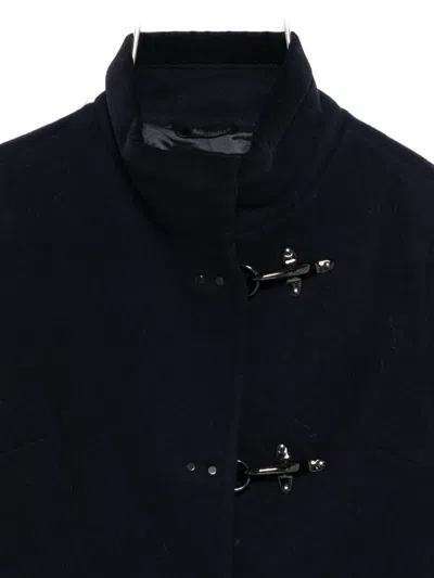 Fay Toggle-fastening Coat In Blue