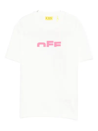 Off-white Type Logo Logo T-shirt In White