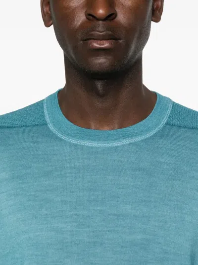 C.p. Company Crew-neck Lens-pocket Sweater In Multi