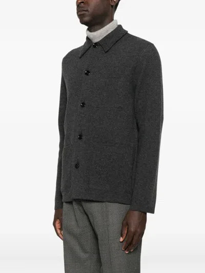 Lardini Buttoned Patch-pocket Cardigan In Multi