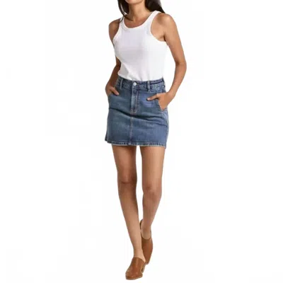 Dear John Denim Quinn Jean Mini Skirt In Arden In Blue