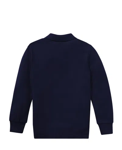Polo Ralph Lauren Toddler And Little Boys Cotton Mesh Long Sleeve Polo Shirt In Blue