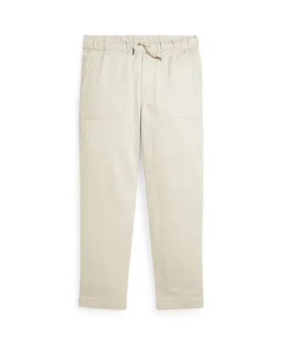 Polo Ralph Lauren Big Boys Stretch Dobby Tapered Pants In White