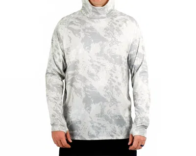 Aftco Adapt Phase Change Performance Hoodie In Silver Storm Camo In Multi