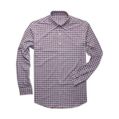 Horn Legend Men's Deep Ellum Performance Shirt In Wine/grey In Blue