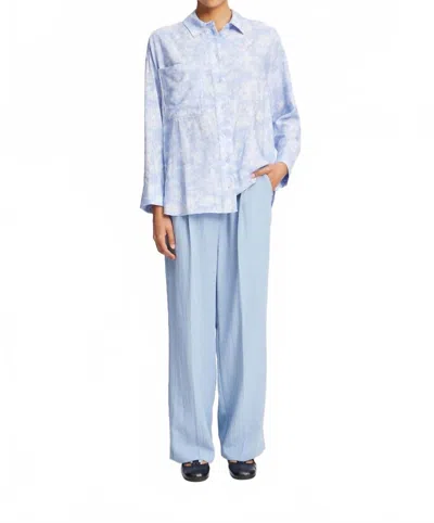 Munthe Toile-print Buttoned Shirt In Blue