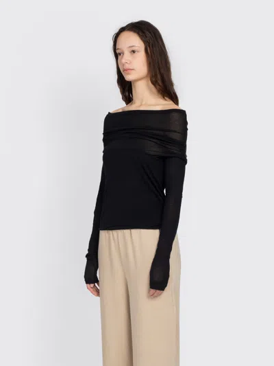 Minimum Lena Off-shoulder T-shirt In Multi