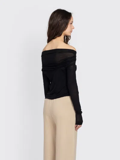 Minimum Lena Off-shoulder T-shirt In Multi