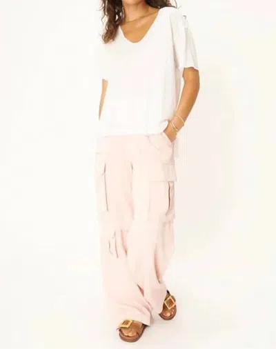 Project Social T Robby Scoop Neck Tee In White In White