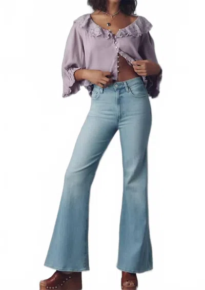 Paige Womens Marlow Skimmer Flared Stretch-denim Blend Jeans Jaunt In Blue