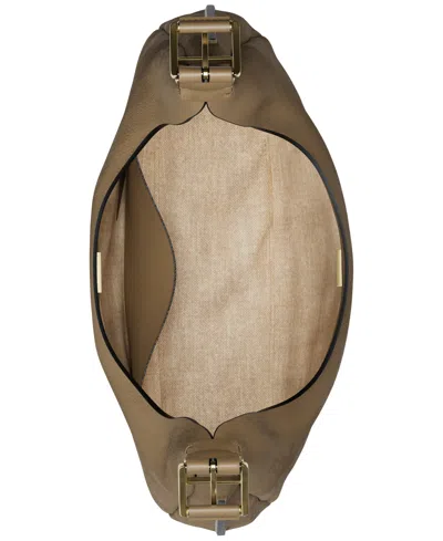 Michael Kors Nolita Large Leather Hobo Shoulder Bag In Brown