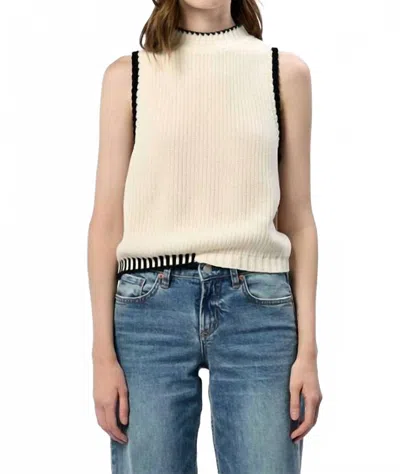 Dear John Denim Birna Sleeveless Sweater In Cream In Neutral