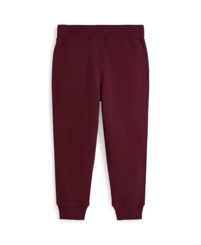 Polo Ralph Lauren Ralph Lauren Logo Fleece Jogger Pant In Burgundy