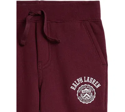 Polo Ralph Lauren Ralph Lauren Logo Fleece Jogger Pant In Burgundy