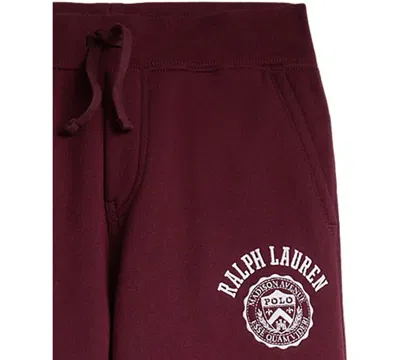 Polo Ralph Lauren Ralph Lauren Logo Fleece Jogger Pant In Burgundy