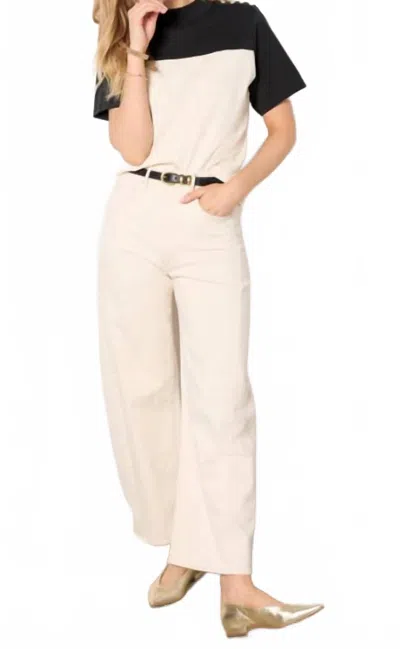 Nation Ltd Yvette Colorblock Tee In Color Block In Neutral