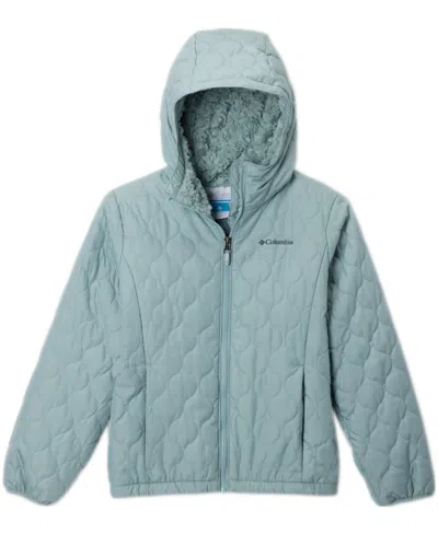Columbia Girls 7-20 Bella Plush Ii Fleece-lined Full-zip Hooded Jacket In Gray