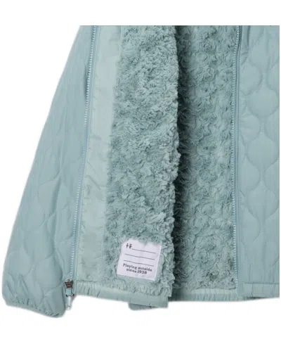 Columbia Girls 7-20 Bella Plush Ii Fleece-lined Full-zip Hooded Jacket In Gray