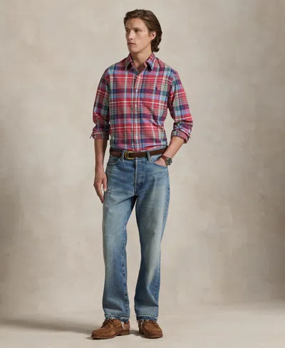 Polo Ralph Lauren Classic Fit Plaid Oxford Shirt In Multi