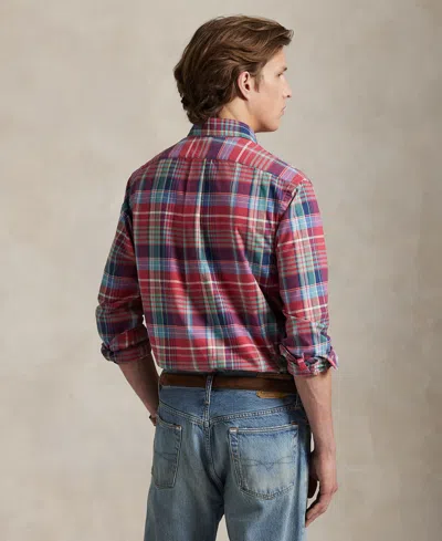 Polo Ralph Lauren Classic Fit Plaid Oxford Shirt In Multi