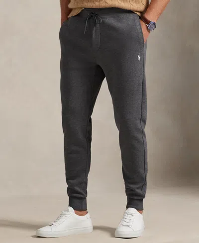 Polo Ralph Lauren Trousers Featuring Elastic Waistband And Ribbed Cuffs In Gray