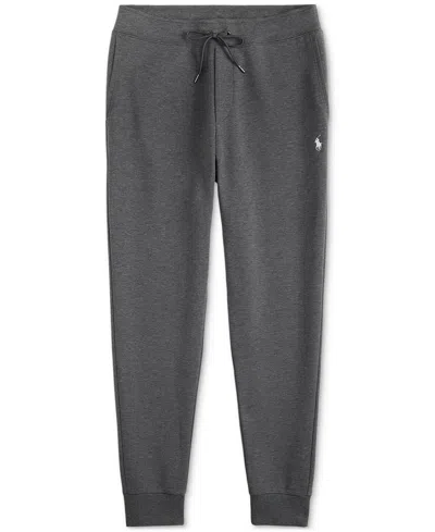 Polo Ralph Lauren Trousers Featuring Elastic Waistband And Ribbed Cuffs In Gray