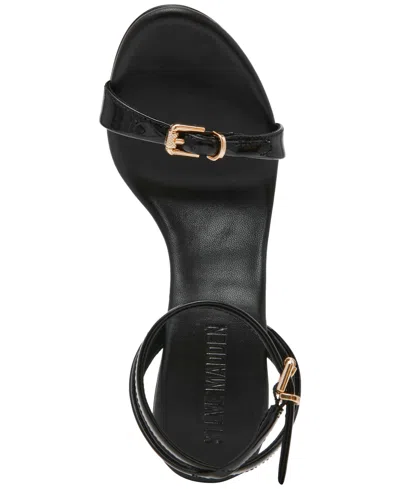 Steve Madden Women's Foxx Two-piece Stiletto Dress Sandals In Black