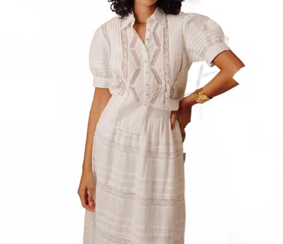 Love The Label Freya Top In White In Neutral