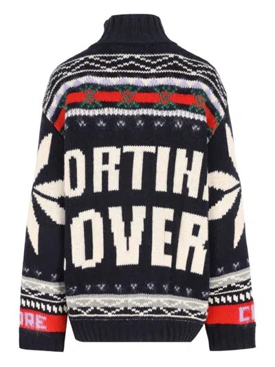 Giada Benincasa Ciao Amore X Franz Kraler Knitted Cardigan In Blue