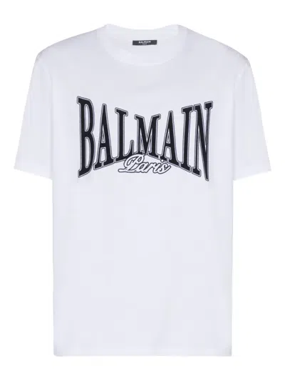 Balmain College Flock T-shirt In Animal Print
