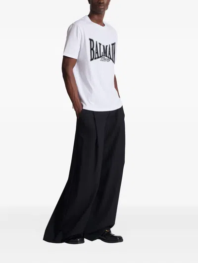 Balmain College Flock T-shirt In Animal Print
