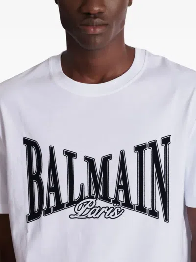 Balmain College Flock T-shirt In Animal Print