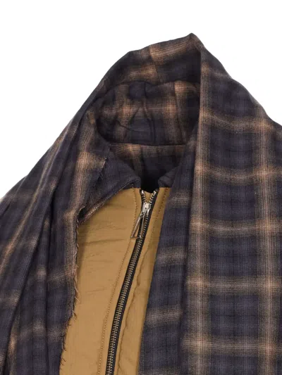 超大围巾蓬松夹克