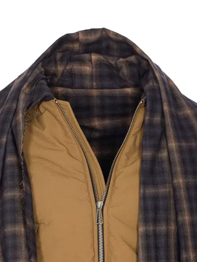 超大围巾蓬松夹克