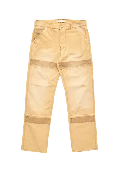 Wales Bonner Japanese Canvas Sierra Straight Trousers In White