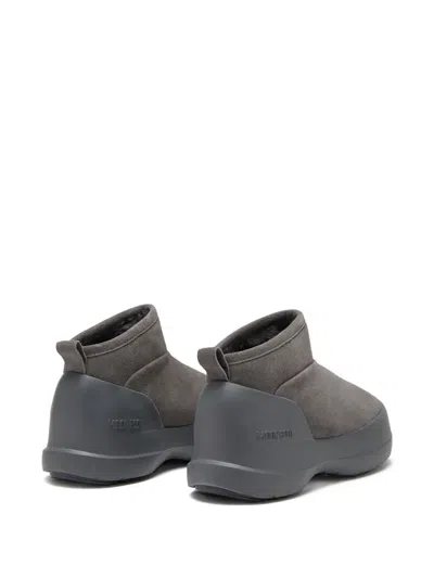 Moon Boot Luna Logo-print Boots In Gray